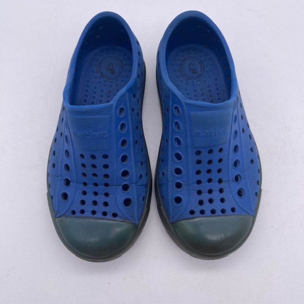 Native Jefferson Size C8 8 Navy Blue Toddler Slip On Shoes